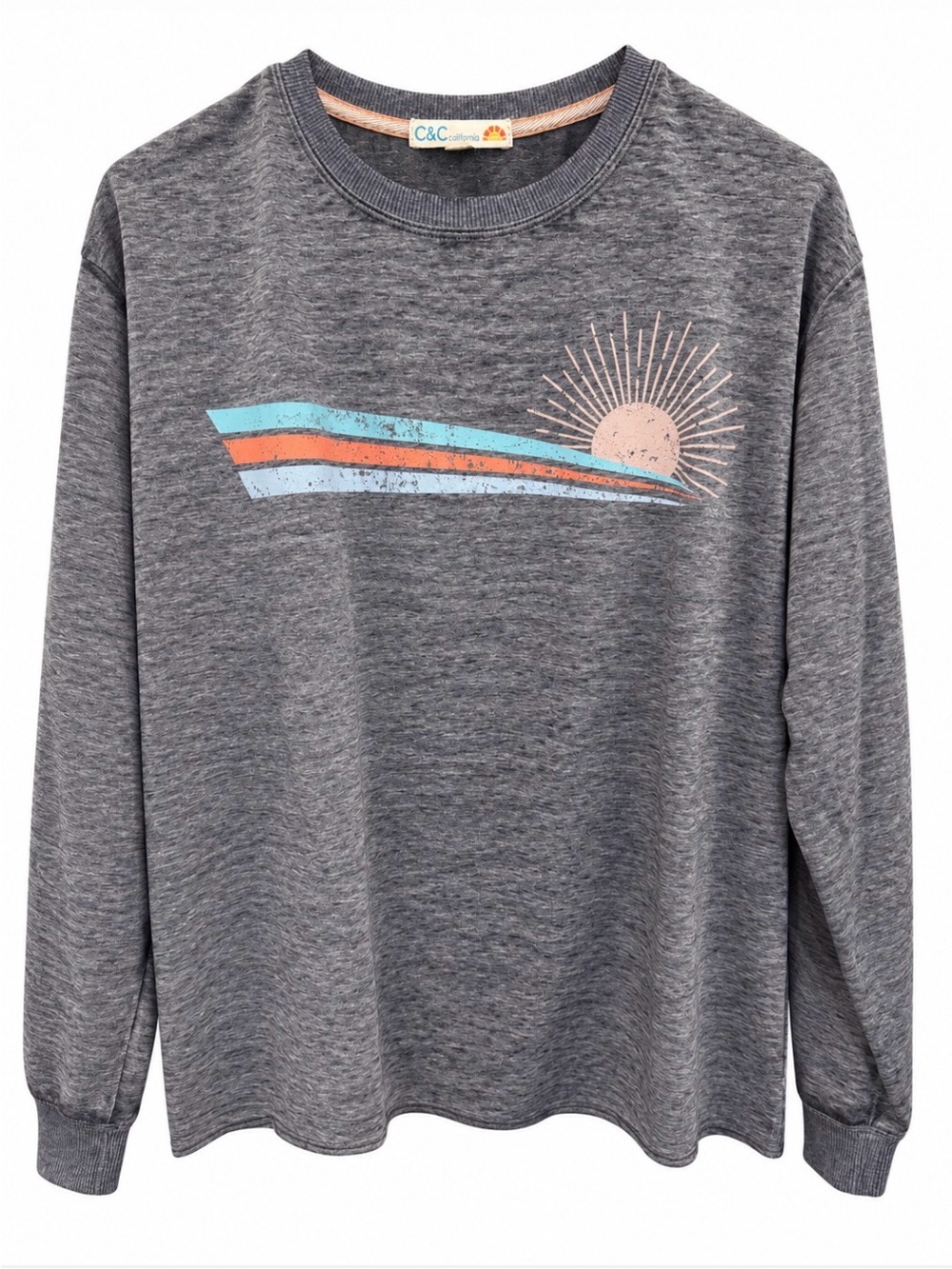 C&C California Burnout Sunrise Graphic Long Sleeve